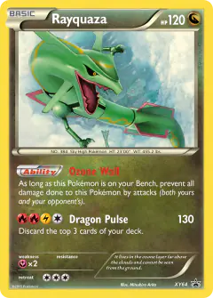 Rayquaza XY64 Promo card from XY Black Star Promos