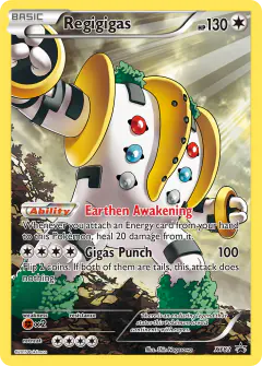 Regigigas XY82 Promo card from XY Black Star Promos