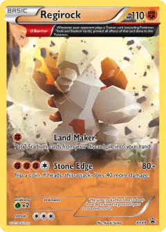 Regirock XY49 Promo card from XY Black Star Promos