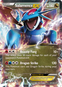 Salamence-EX XY170 Promo card from XY Black Star Promos