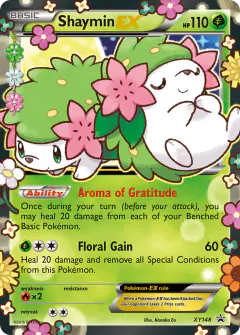 Shaymin-EX XY148 Promo card from XY Black Star Promos