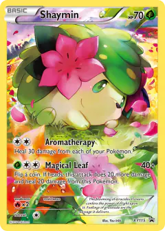 Shaymin XY115 Promo card from XY Black Star Promos
