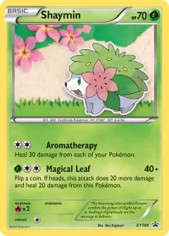 Shaymin XY188 Promo card from XY Black Star Promos