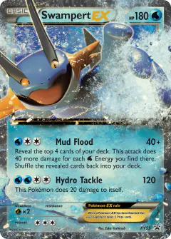 Swampert-EX XY55 Promo card from XY Black Star Promos