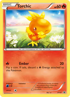 Torchic XY37 Promo card from XY Black Star Promos