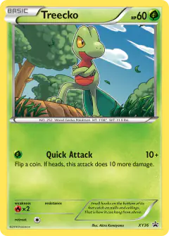 Treecko XY36 Promo card from XY Black Star Promos