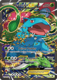 Venusaur-EX XY123 Promo card from XY Black Star Promos