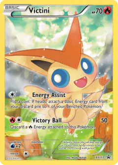 Victini XY117 Promo card from XY Black Star Promos
