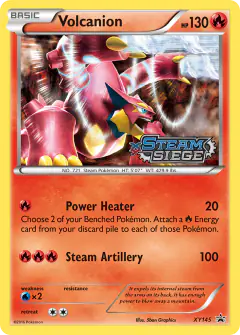 Volcanion XY145 Promo card from XY Black Star Promos