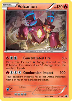 Volcanion XY164 Promo card from XY Black Star Promos