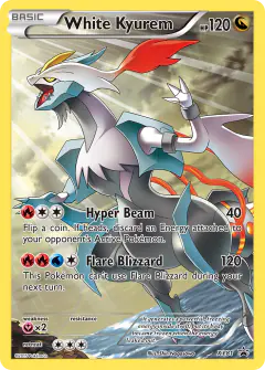 White Kyurem XY81 Promo card from XY Black Star Promos