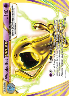 Wobbuffet BREAK XY155 Promo card from XY Black Star Promos