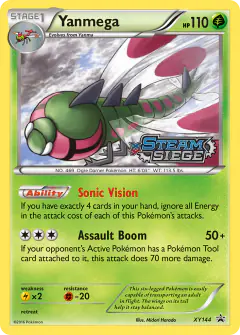 Yanmega XY144 Promo card from XY Black Star Promos