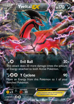 Yveltal-EX XY08 Promo card from XY Black Star Promos