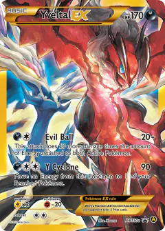 Yveltal-EX XY150a Promo card from XY Black Star Promos