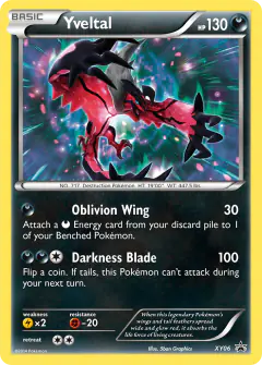 Yveltal XY06 Promo card from XY Black Star Promos