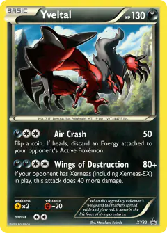 Yveltal XY32 Promo card from XY Black Star Promos
