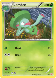 Lombre 6/30 Common card from XY Trainer Kit Latias