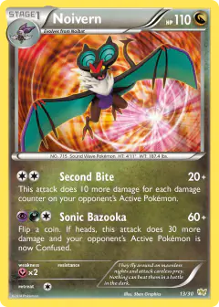 Noivern 13/30 Common card from XY Trainer Kit Noivern