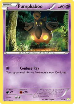Pumpkaboo 11/30 Common card from XY Trainer Kit Noivern