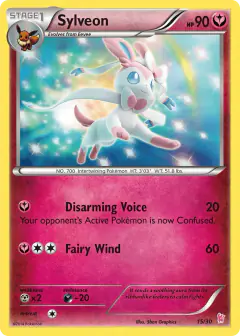 Sylveon 15/30 Common card from XY Trainer Kit Sylveon