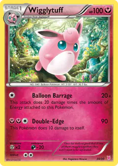Wigglytuff 30/30 Common card from XY Trainer Kit Wigglytuff